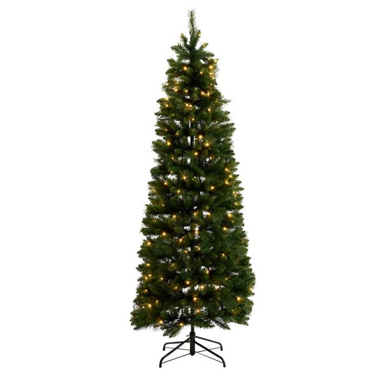 Habitat 7ft Pre Lit Pencil Christmas Tree 0