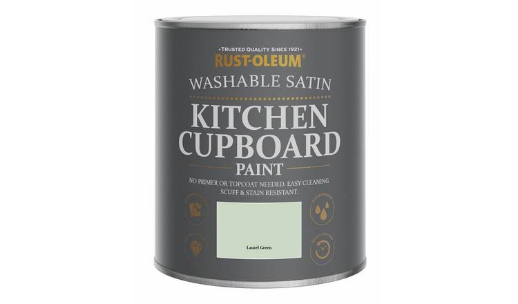 Rust-Oleum Kitchen Satin Cupboard Paint 750ml - Laurel Green