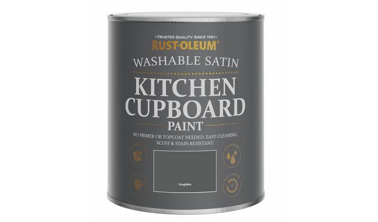 Rust-Oleum Kitchen Satin Cupboard Paint 750ml - Graphite