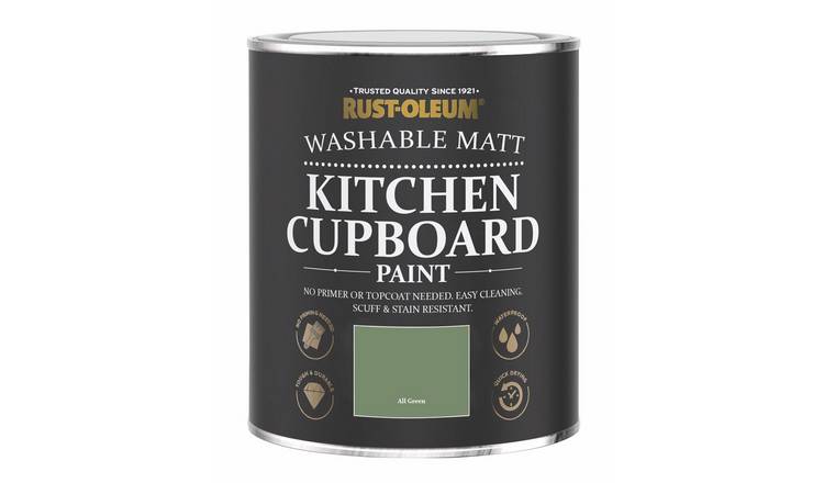Rust-Oleum Kitchen Matt Cupboard Paint 750ml - All Green