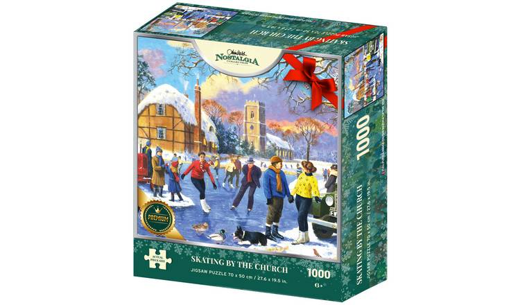 Kidicraft Nostalgia Skating By The Church 1000 Pieces Puzzle