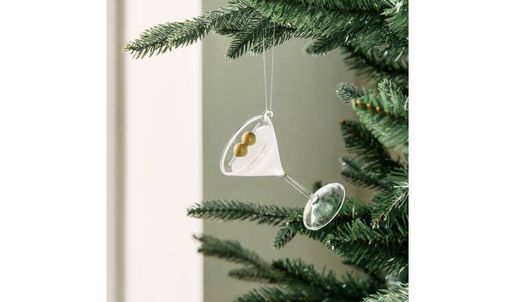 Habitat Single Martini Glass Christmas Hanging Ornament