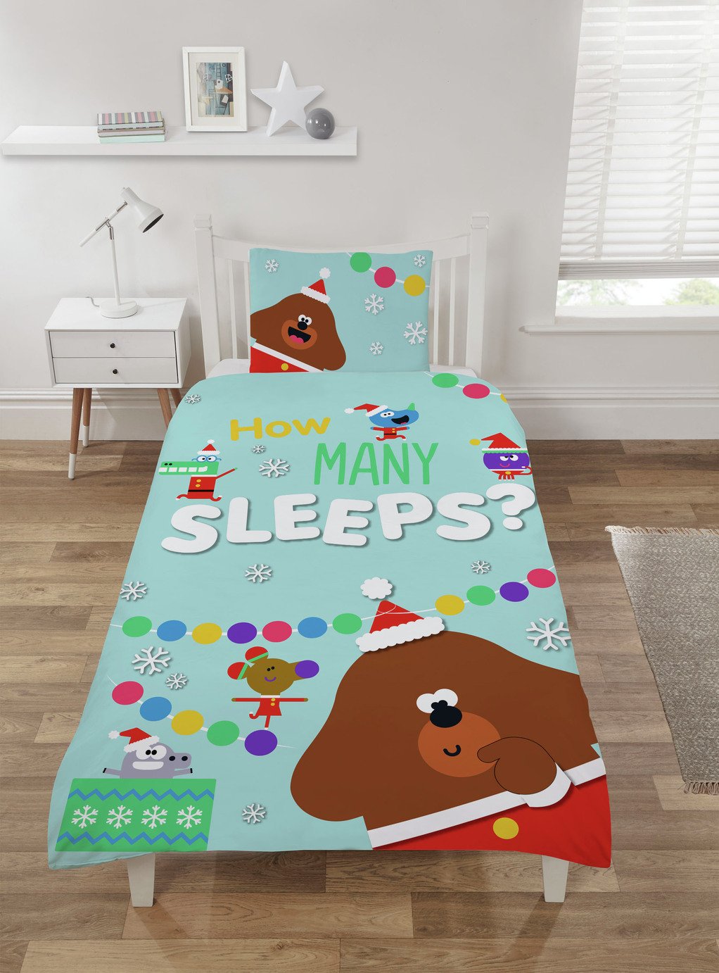 HEY DUGGEE Kids Toddler Bed Reversible Duvet Cover Set 