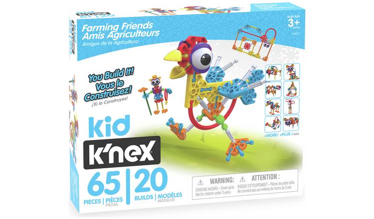 K'NEX Kid Farmin' Friends 20 Model Building Set