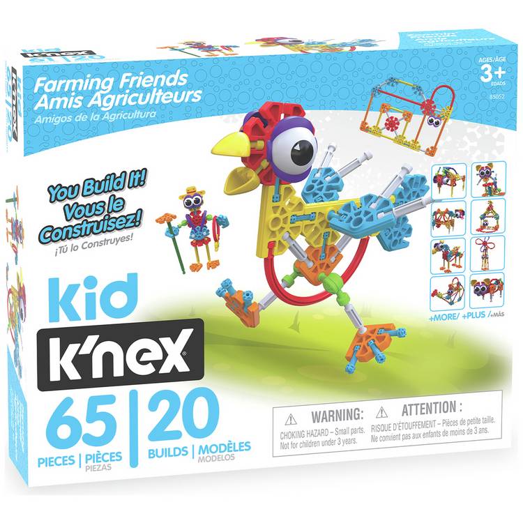 Kid K'nex Farmin' Friends 20 Model Building Set 0