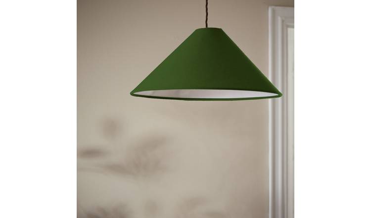 Habitat Cone Taper Green Easy Fit Lampshade - 40cm