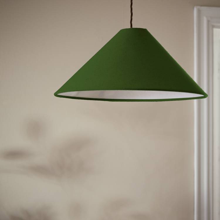 Habitat Cone Taper Green Easy Fit Lampshade - 40cm 0