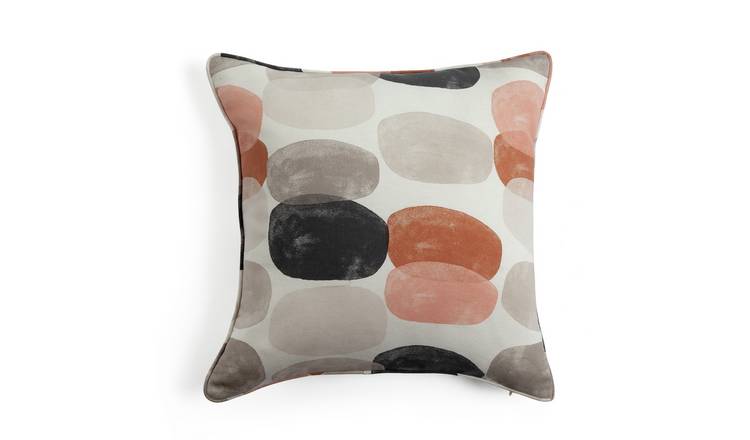 Buy Argos Home Abstrac Pebble Print Cushion - Grey - 43x43cm | Limited