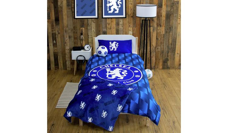 Chelsea FC Football Blue Kids Bedding Set - Single
