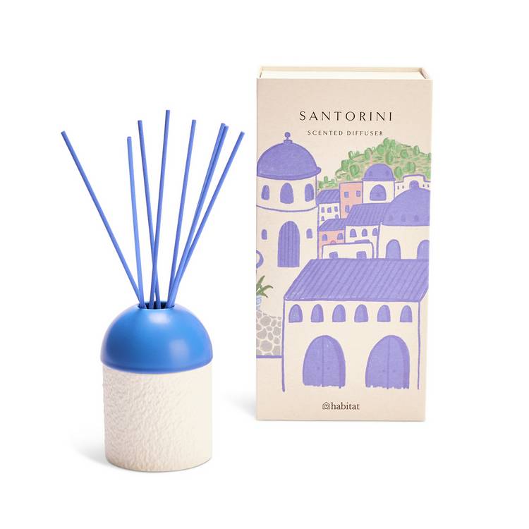 Habitat 150ml Santorini Diffuser - Mykonos Azure 0