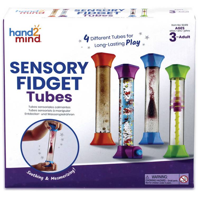 Learning Resources Sensory Fidget Tubes Pack of 4 0