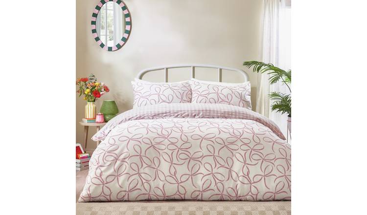 Heya Home Ribbons White Bedding Set - Single