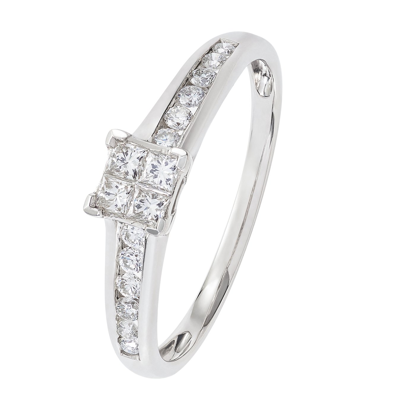 Revere 9ct White Gold Diamond Shoulder Ring Review