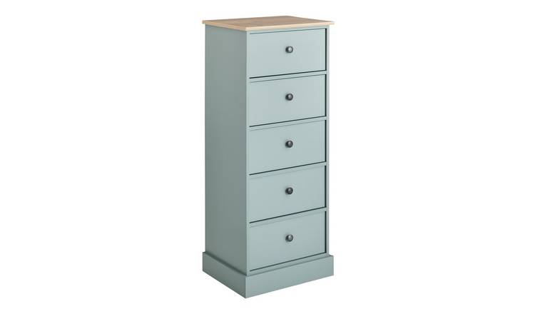 Argos Home Kensington 5 Drawer Tallboy - Green