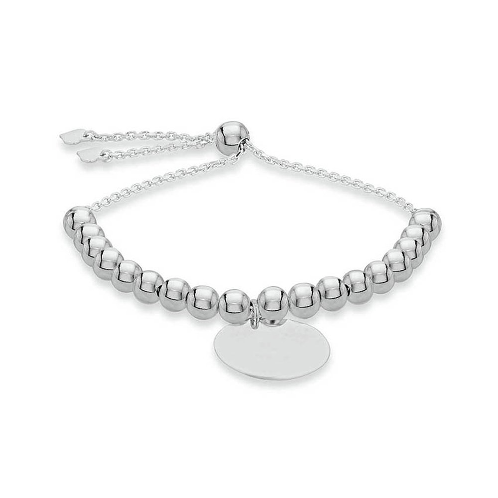 Sterling Silver Personalised Disc Beaded Bracelet Review