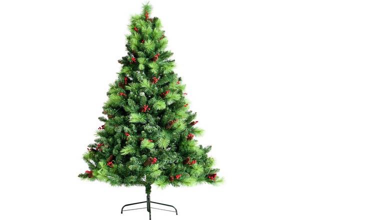 Habitat 6ft Pre lit Christmas Tree with Red Berries