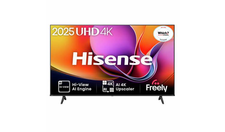 Hisense 55Inch 55A6QTUK Smart 4K UHD HDR LCD Freely TV