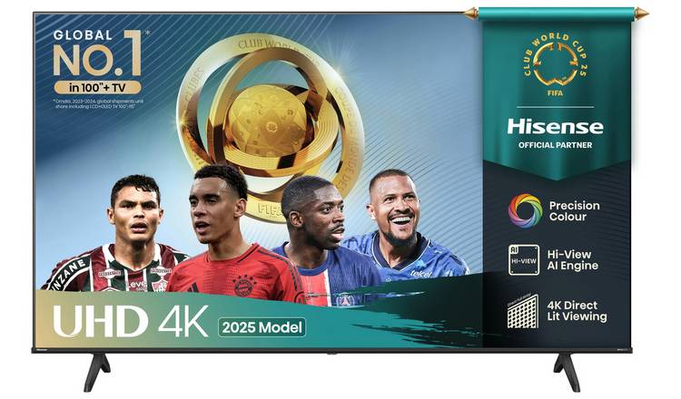 Hisense 55Inch 55E6QTUK Smart 4K UHD HDR LCD Freely TV