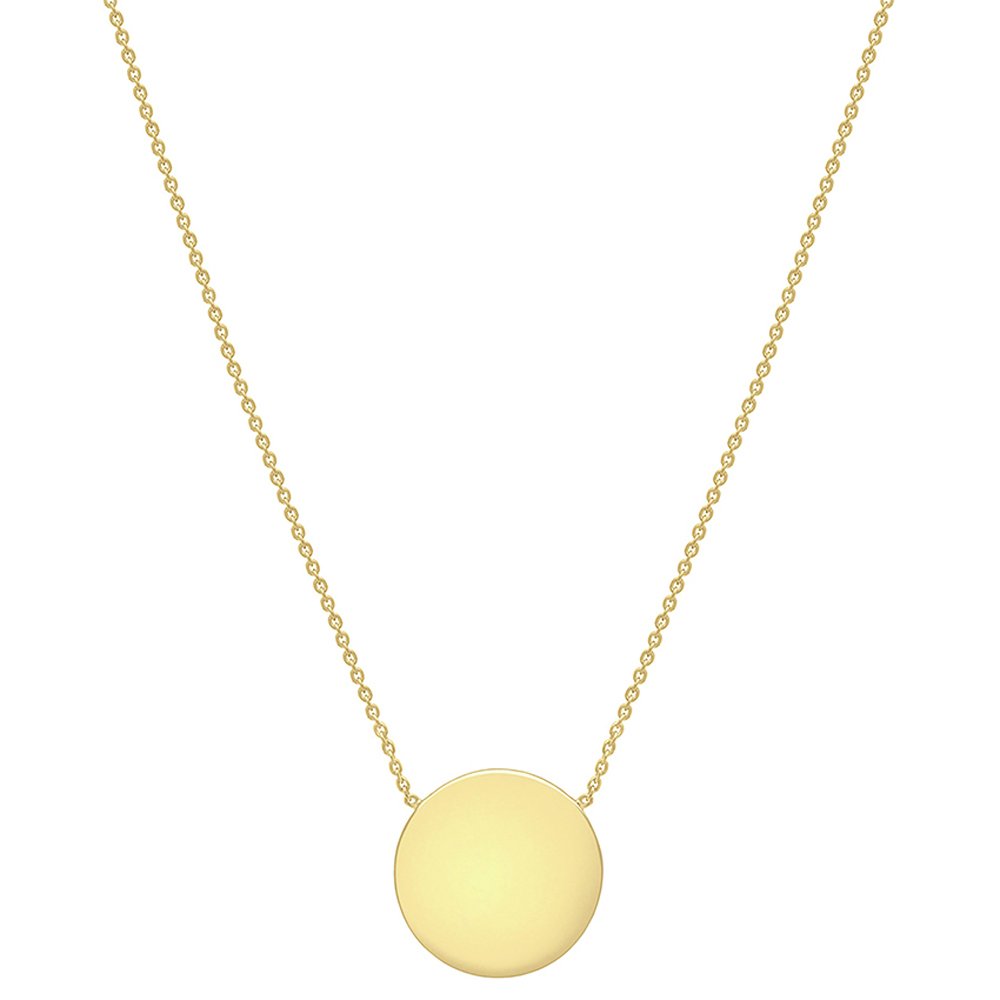 9ct Gold Personalised Disc Pendant 17 Inch Necklace Review