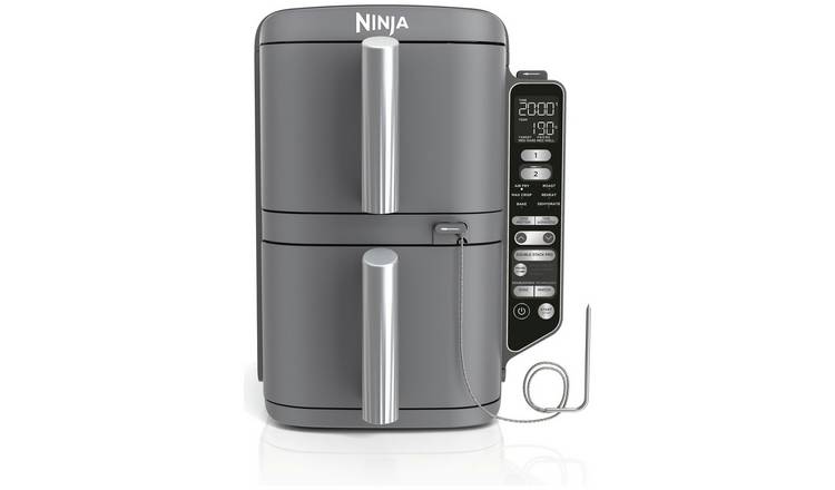 Ninja Double Stack XL SL451UK 9.5L Air Fryer with Probe-Grey