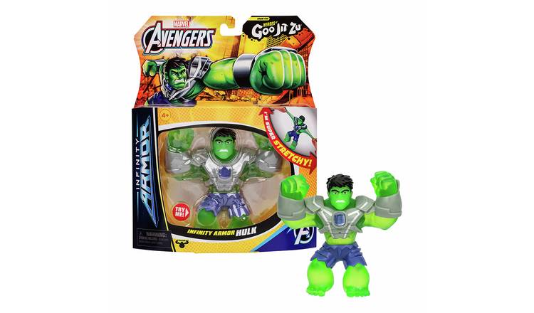 Heroes of Goo Jit Zu Marvel Infinity Armor 4.5" Hulk Figure