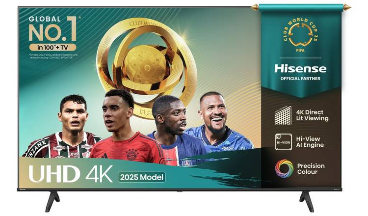 Hisense 43 Inch 43E78QTUK Smart 4K UHD HDR QLED Freely TV