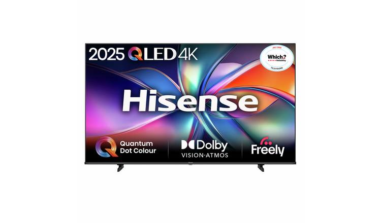 Hisense 58Inch 58E7QTUK Smart 4K UHD HDR QLED Freely TV