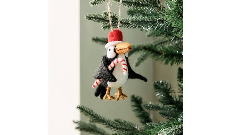 Habitat Single Candycane Toucan Christmas Hanging Ornament