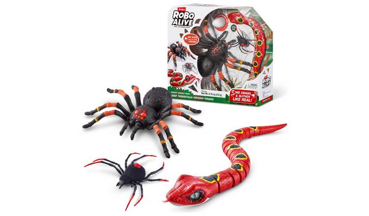 Robo Alive Creepy Snake and Small Spider Combo Pack