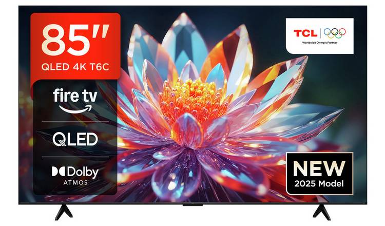 TCL 85 Inch 85T6C Smart 4K UHD HDR QLED Freely TV