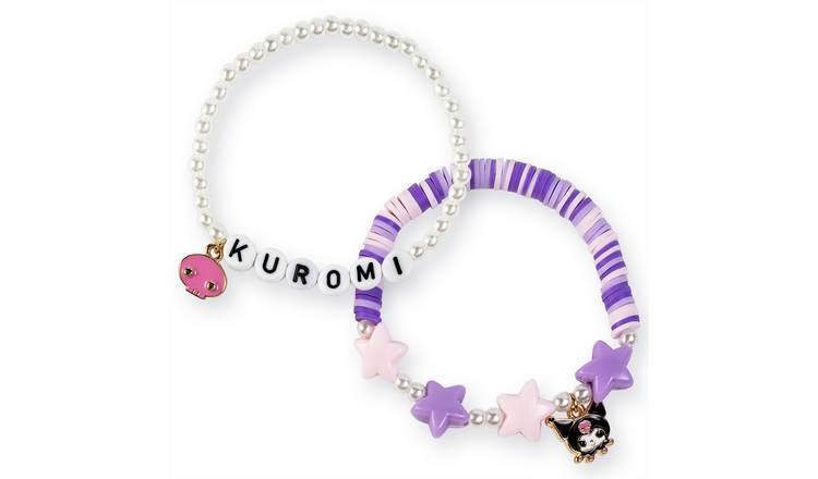Hello Kitty Kuromi Pastel Charm Bracelet - Pack of 2
