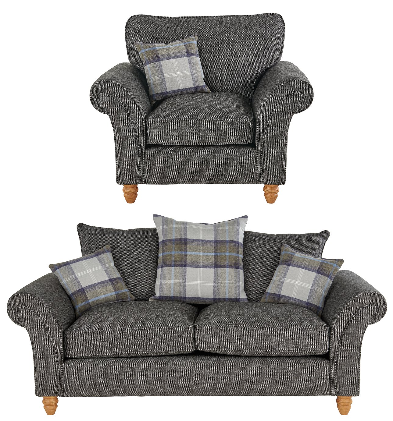 Argos Home Edison Fabric Chair & 2 Seater Sofa Review