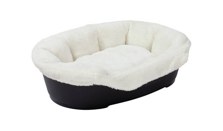 Large plastic dog bed argos sale