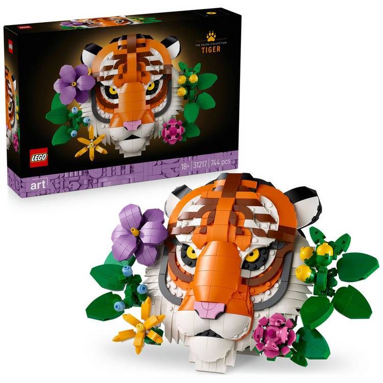 LEGO ART The Fauna Collection – Tiger, Set for Adults 31217 0