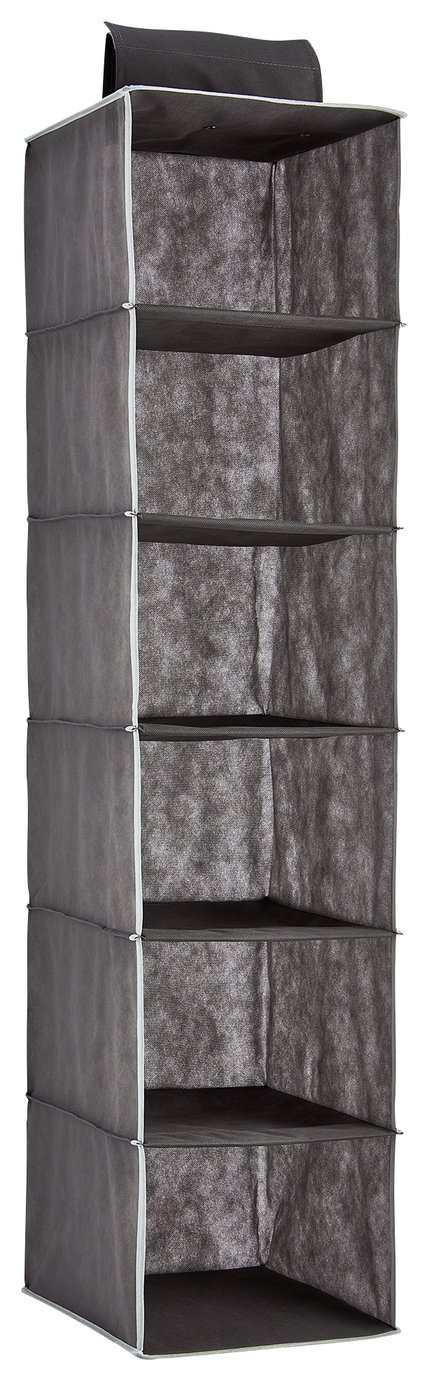 Argos Home 6 Shelf Hanging Storage - Grey and White