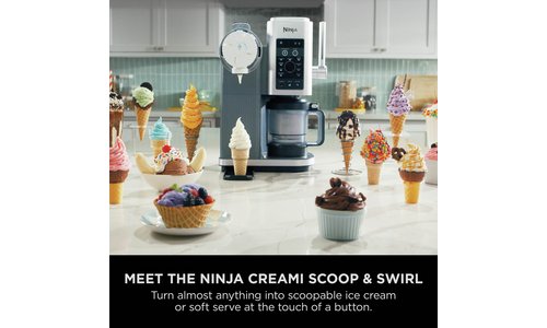 Ninja CREAMi Scoop & Swirl Soft Serve & Ice Cream Maker