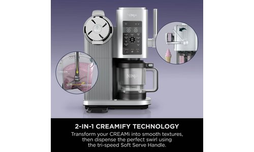 Ninja CREAMi Scoop & Swirl Soft Serve & Ice Cream Maker