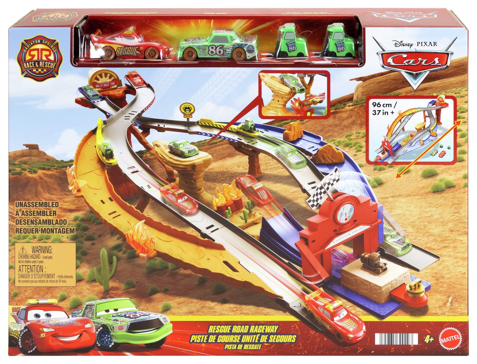 Buy Disney Cars Radiator Springs Race & Rescue Raceway Playset