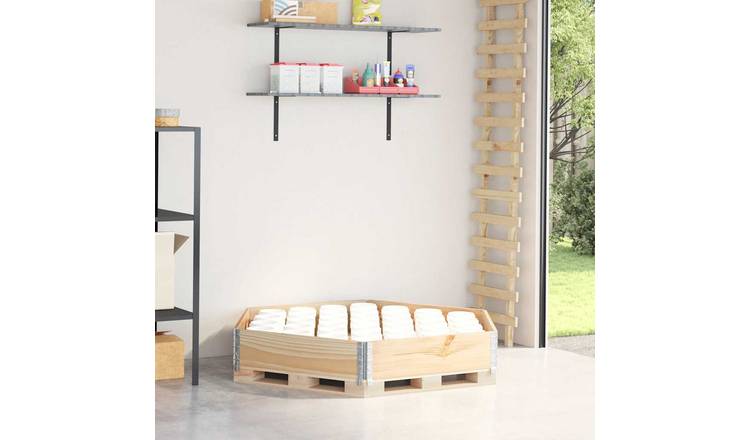 Walplus Wood Raised Garden Bed - 160 x 160 x 21.5 cm