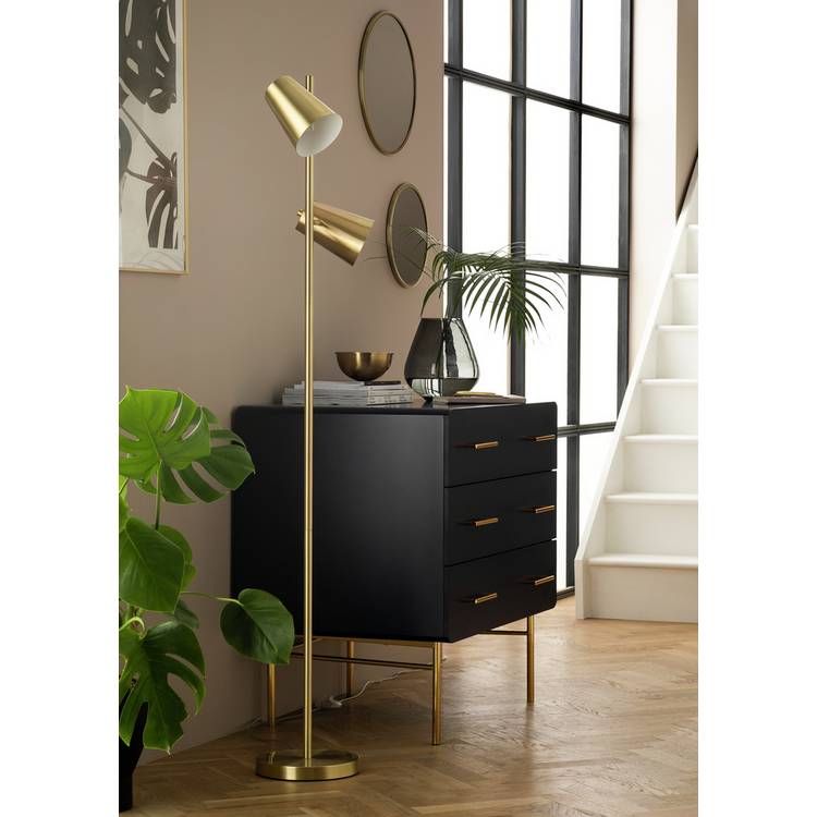 Habitat Iras Brass Double Head Floor Lamp 0