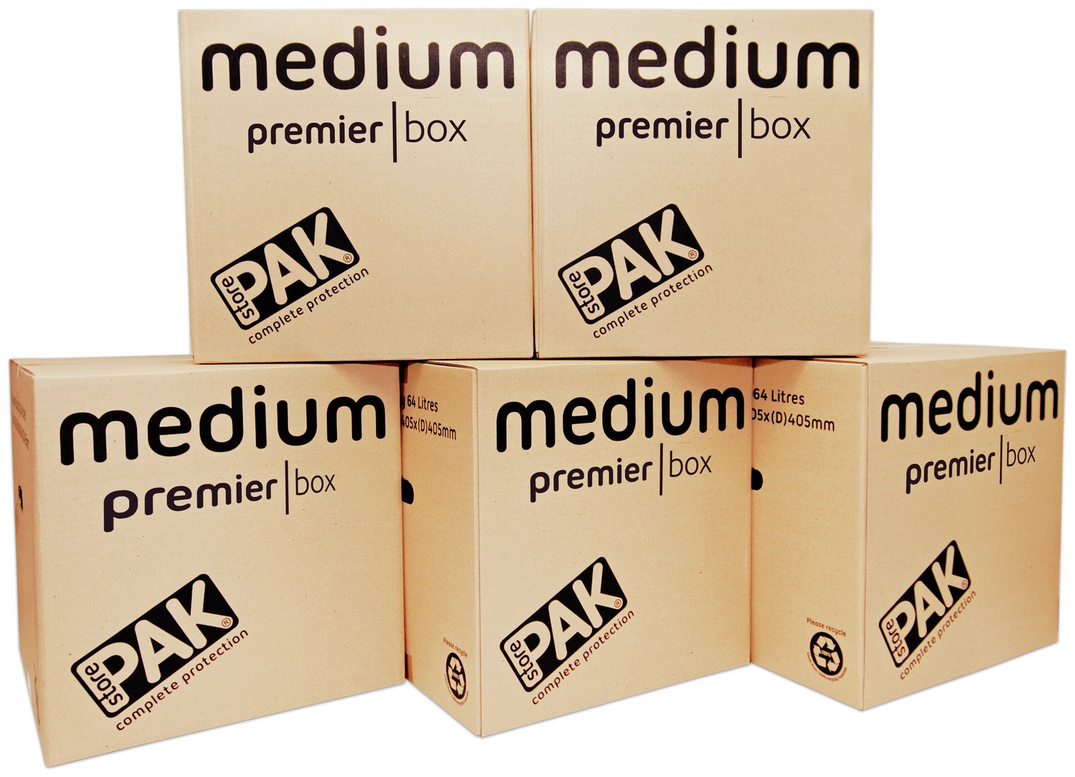 StorePAK Heavy Duty Medium Cardboard Boxes - Set of 5