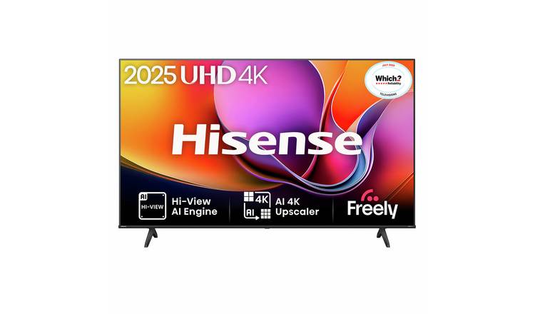 Hisense 65 Inch 65A6QTUK Smart 4K UHD HDR LED Freely TV