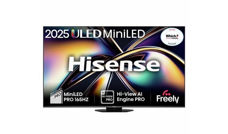 Hisense 65 Inch 65U8QTUK Smart 4K UHD HDR Mini LED Freely TV