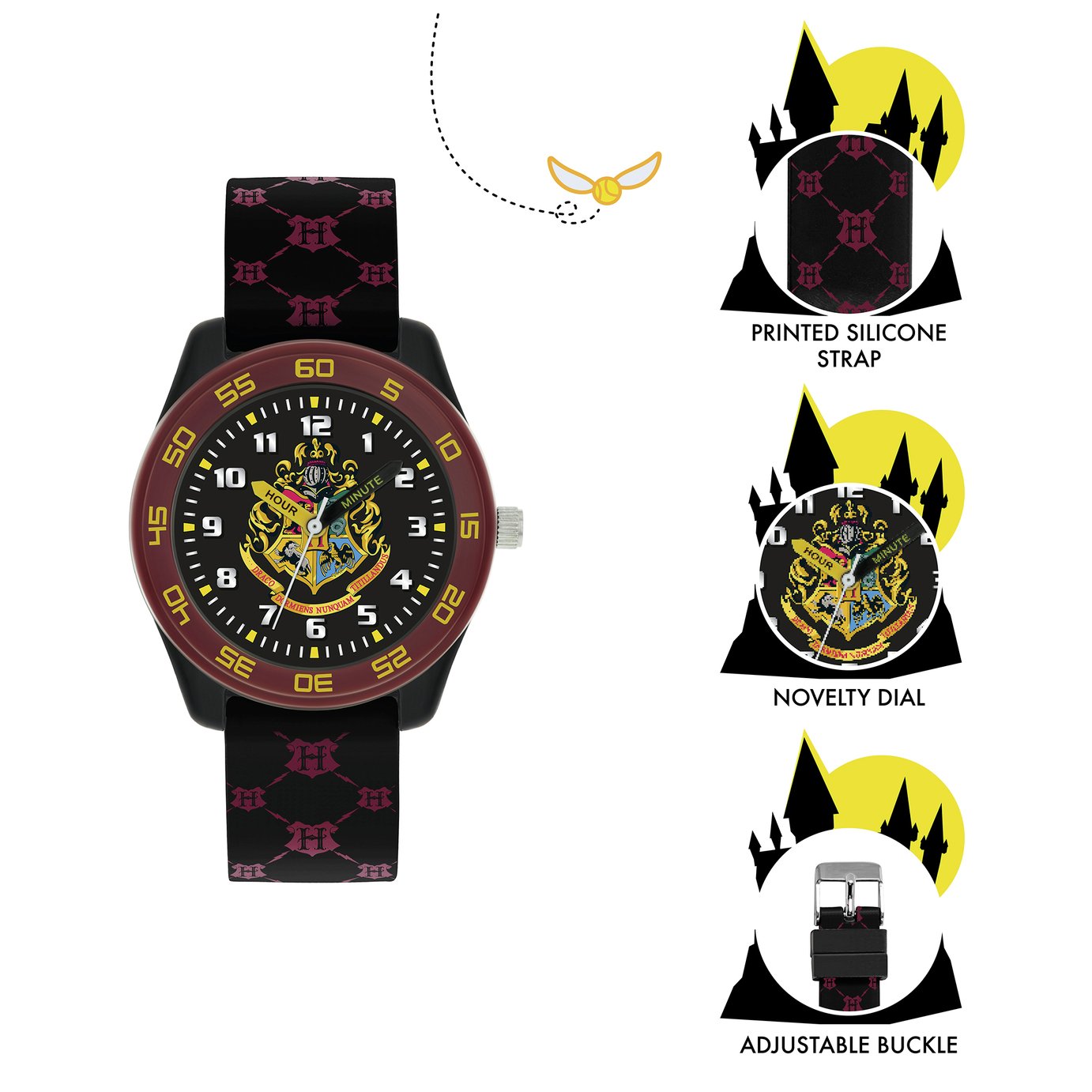 Accutime Orologio analogico Giratempo Harry Potter, casual, classico