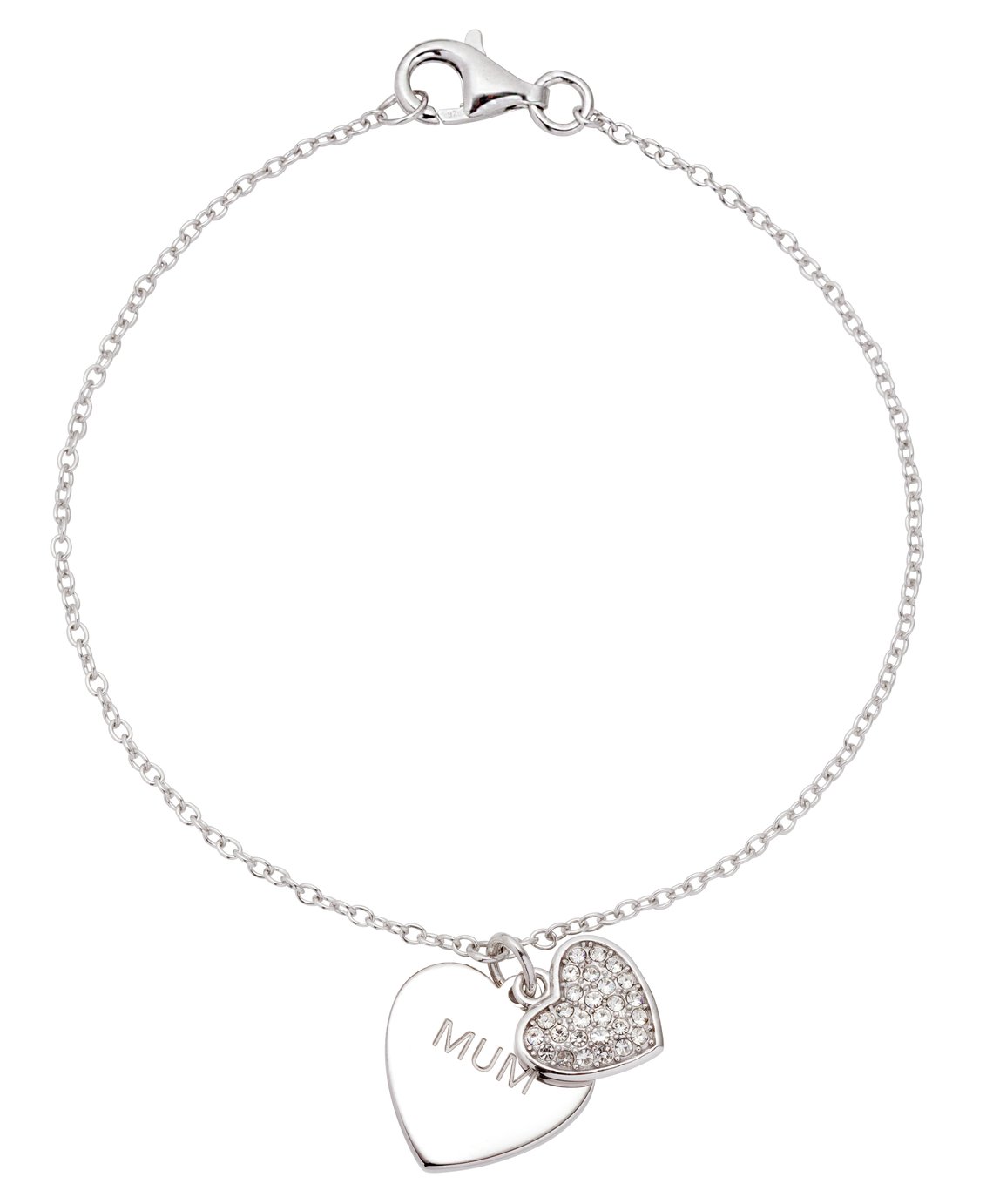 Moon & Back Sterling Silver Crystal Set Mum Charm Bracelet Review