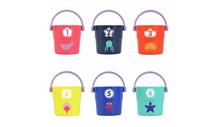 Chad Valley 6 Pack Number Buckets