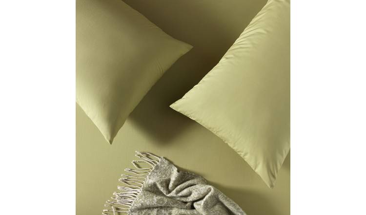 Habitat x Morris & Co. Pale Green Fitted Sheet - Single