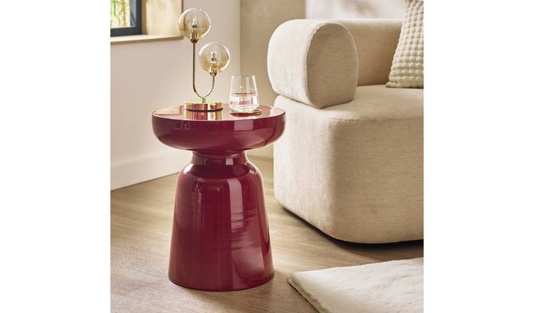 Habitat Cohen Side Table - Pomegranate