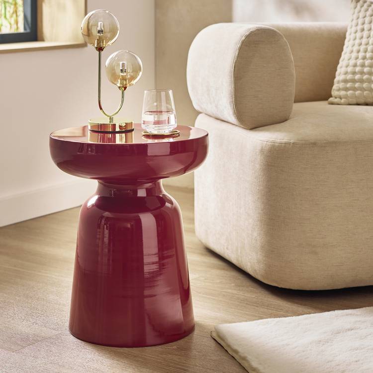 Habitat Cohen Side Table - Pomegranate 0