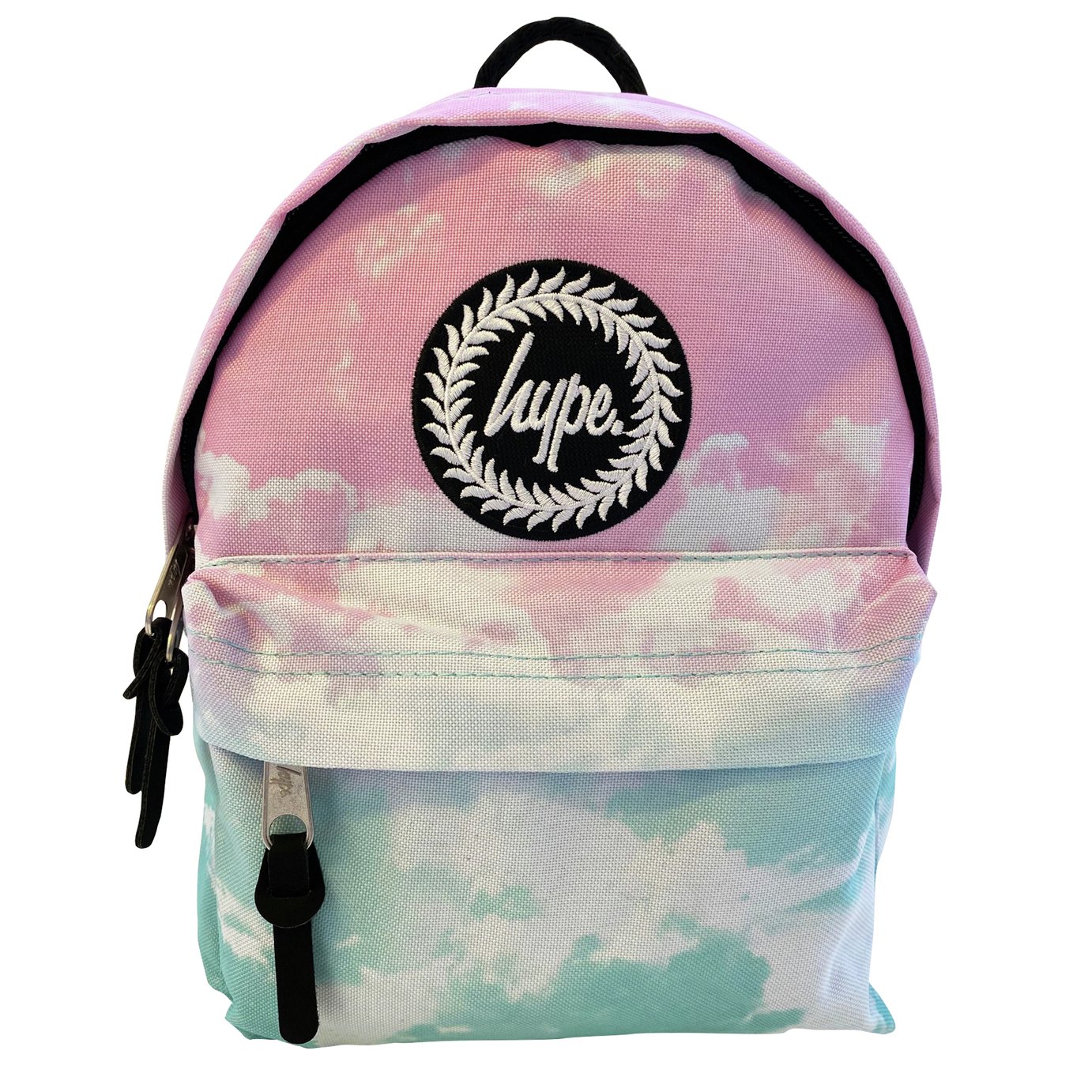 blue pink backpack